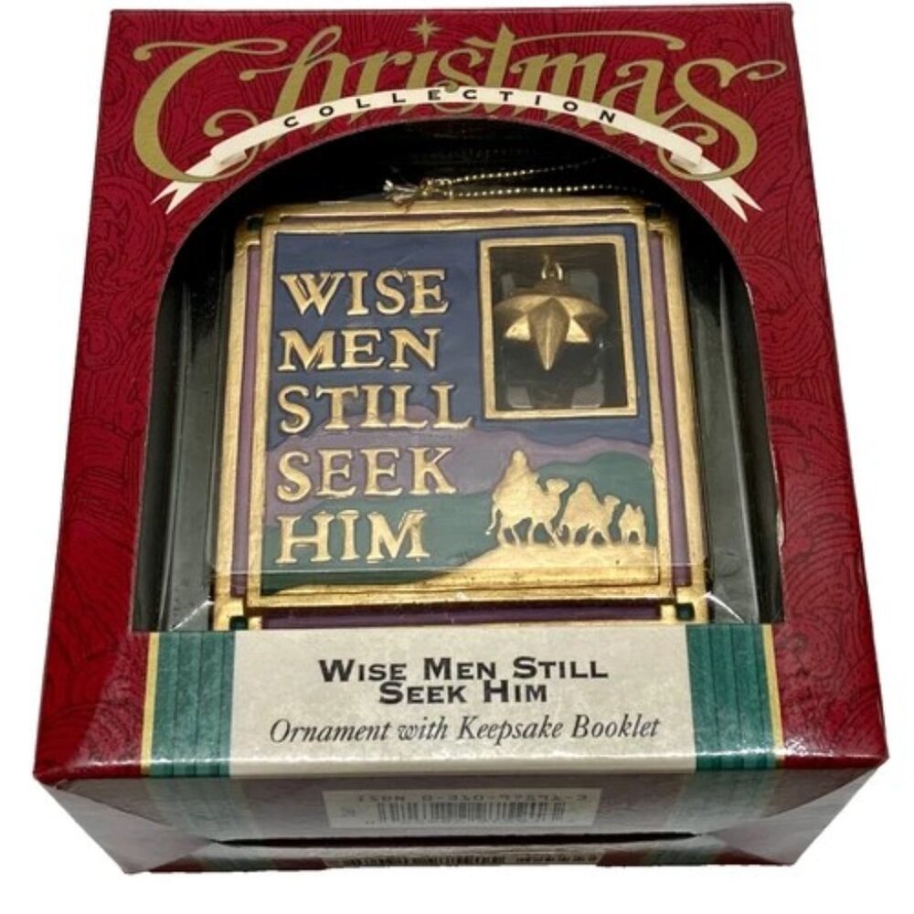 Vintage Christmas Ornament Wise Men Still Seek Him Keepsake Book Zondervan Gifts